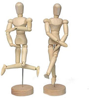 Maniquí de madera de artista para dibujar dibujar figura de dibujo modelo de ayuda humana figura artista dibujar pintura modelo maniquí articulado muñeca, 5 pulgadas, color madera - Arteztik
