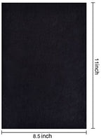 Hotop 100 hojas de papel de transferencia de carbono negro para madera, papel, lienzo y otras superficies artísticas 8.5 x 11 pulgadas - Arteztik
