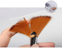 Amagic - Juego de 6 brochas de pelo natural de cerdas de cerdo de cerdo de cerdo de cerdas de cerdas de cerdas de cerdo de cerdas de cerdo para pintura acrílica, mango largo de madera con estuche - Arteztik
