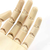 Figura articulada de madera de 2.8 in para dibujar y dibujar con la mano, izquierda mano - Arteztik
