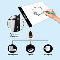 Caja de luz para rastrear A4 Led Artcraft Light Pad Tracer para dibujar artistas bocetos animación 5D DIY Diamond Paintingby PAATWA (A4S) - Arteztik
