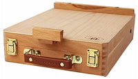 Caja de almacenamiento de pintura de caballete de arte Suministros para pintura caballete de mesa de madera para dibujar y dibujar estudiante (cuadro de caballete) - Arteztik
