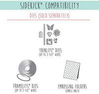 Sizzix Sidekick Starter Kit 661770 Máquina de troquelado manual portátil y grabado, para manualidades y manualidades, álbumes de recortes y tarjetas, apertura de 2.5 pulgadas - Arteztik
