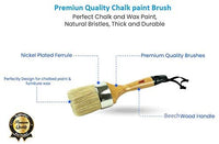 Brocha de pintura de tiza para pintura de muebles, tamaño grande, 2.5 in, compatible con pinturas de tiza Annie Sloan, Heirloom Traditions, dixie belle Waverly, Pixie, Dark & Soft Wax Stencil, gabinetes y madera - Arteztik
