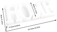 Molde de resina de silicona epoxi, diseño de letra de casa, ideal para manualidades, bodas, decoración de mesa, Navidad - Arteztik
