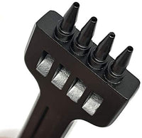 Yang Yao - Kit de herramientas de punzonado de cuero, 18 piezas de costura de trabajo de costura de trabajo de costura de la silla de montar Groover de cuero artesanía DIY herramienta - Arteztik
