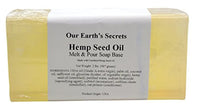 Semilla de cáñamo - 2 libras de base de jabón para derretir y verter - Our Earth 's Secrets - Arteztik
