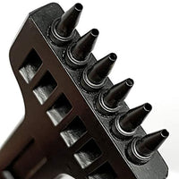 Yang Yao - Kit de herramientas de punzonado de cuero, 18 piezas de costura de trabajo de costura de trabajo de costura de la silla de montar Groover de cuero artesanía DIY herramienta - Arteztik
