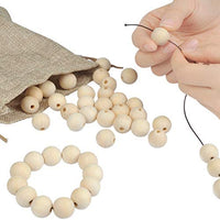 WOWOSS 600 piezas de perlas de madera natural, 6 tamaños sin terminar, cuentas de madera sueltas, cuentas de madera redondas, surtidas, bolas de madera redondas para manualidades, joyería, decoración del hogar, 6/8/10/12/14/0.630 in - Arteztik
