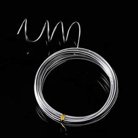 Alambre de aluminio plateado de 0.118 in/0.079 in/0.059 in, alambre de armadura de metal suave para hacer muñecas y manualidades (16.4 ft)., 1.5mm - Arteztik

