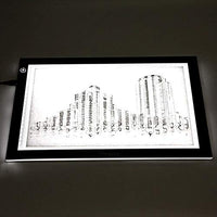 Cuadro de luz LED Artcraft de brillo regulable A4, tableta portátil, tableta portátil, ME456 cable de alimentación USB para copiar tabla de dibujo para artistas diseñando, animación, bocetos (azul) - Arteztik

