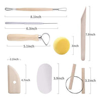 Y-Luck - Juego de 8 herramientas de esculpir de arcilla para tallar cerámica, herramientas esenciales de madera para esculpir arcilla combinación para principiantes y profesionales - Arteztik
