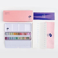 Colores Paul Rubens Artist Grado Acuarela Pasteles Sólidos de Viaje Bolsillo Set Gouache Pintura con Caja de Metal - Arteztik
