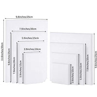 URATOT 8 piezas de lienzo en blanco para artistas, varios tamaños, varios paneles de lienzo, creativos paneles de pintura en blanco acrílico, pintura al óleo, tabla de acuarela para pintar - Arteztik
