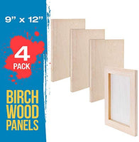 U.S. Art Supply - Tableros de madera de abedul para paneles de pintura de 18.0 x 24.0 in, cuna de 0.7 in de profundidad (paquete de 2) - Lienzo de pared de madera para artistas - Pintura para manualidades mixtas, acrílico, aceite, acuarela, encáustico - Arteztik
