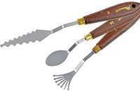 DerBlue Juego de 5 cuchillos de paleta de artista de acero inoxidable, espátula, paleta, cuchillo, rascador de mezcla, herramientas de arte delgadas y flexibles para pintura al óleo, mezcla acrílica, etc. - Arteztik
