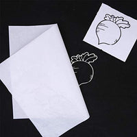 100 unidades de papel de transferencia de carbono con 5 unidades de herramientas para repujado de 11.7 x 8.3 pulgadas, papel de copia para trazar patrón en papel de madera, tela de lona (blanco) - Arteztik
