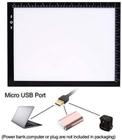 A3 Light Box Light Pad marco de aluminio Touch Dimmer 11W Super Bright Max 4500 Lux con bolsa de transporte/almacenamiento (A3 Light Pad) - Arteztik
