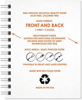 Cuaderno de bocetos de Ideación de diseño: libro de bocetos de papel premium para lápiz, tinta, rotulador, carbón vegetal y acuarela, ideal para arte, diseño y educación. - Arteztik
