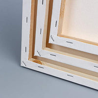 Tableros de lienzo para pintura, 3 unidades, sin ácidos, lienzo estirado en blanco de algodón 7 x 9,4, 3.7 x 4.6 in, 11,8 x 15,7 para pintores aficionados, estudiantes principiantes - Arteztik

