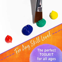 Crafts 4 All - Juego de 12 pinceles para pintura, punta fina, punta redonda, nailon, pinceles acrílicos para acuarela, 10 - Arteztik
