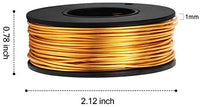 Alambre de aluminio de 75 pies | Oro de 0.039 in de alambre de cuentas de metal a granel para la fabricación de joyas y manualidades - Arteztik
