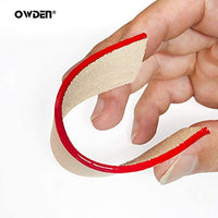 OWDEN 2 piezas herramienta de tinte de borde de cuero, mango de madera de ébano, doble rodamiento configurado para un balanceo suave. Herramienta de impresión de aceite de borde de cuero para el trabajo artesanal de cuero - Arteztik
