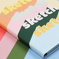 Cuaderno de bocetos de piel vegana de Denik, de 7 x 9 pulgadas, con 88 páginas en blanco - Arteztik
