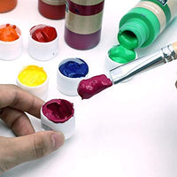 Artecho - Juego de pintura acrílica para arte, 18 colores, 2.0 fl oz, suministros básicos de pintura acrílica para madera, tela, manualidades, lienzo, cuero y piedra - Arteztik
