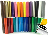 Juego Oracal 651 multicolor de vinilo para principiantes para Cricut, Silhouette y Cameo; incluye juego de herramientas de instalación 9.84 pies - Arteztik
