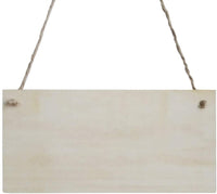 Janou - 3 placas de madera para colgar en blanco, rectangulares, para manualidades, proyectos de madera, letrero con cuerda para puerta, decoración de pared, 3.94 x 7.87 pulgadas - Arteztik
