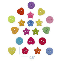 Botones de coser, 200 botones de mezcla para manualidades, diseño de estrellas, para manualidades, decoración de manualidades - Arteztik
