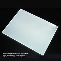 Almohadilla de luz LED A3, brillo ajustable, grande, delgada, portátil, para plantillas, libros de acrílico, bocetos, dibujo, función de memoria, alta dureza, fácil de usar - Arteztik
