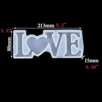Thanksky - Moldes de resina de cristal, diseño único con letras de cristal, para decoración de interiores, decoración del hogar, arte de pared, para colgar en la pared (mezcla) - Arteztik
