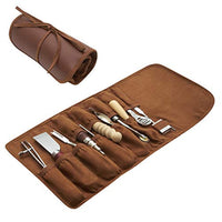 Herramientas de trabajo de cuero – Juego de 11 piezas con herramientas de desnatado y bruñido, ruedas espaciadoras, ranuradoras de costura, cuchillo de corte, biselador de bordes y punzón en estuche para principiantes y profesionales - Arteztik
