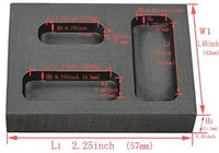 1/4 oz 1/2 oz 1 oz 1 oz Combo Graphite Ingot molde Crucible para fundir oro plata metal no ferroso fundición refinar Scrap joyas - Arteztik

