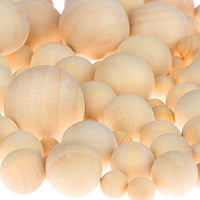Bolas de madera redondas para manualidades, tamaño 25, 30, 35 y 1.575 in (0.984 in) - Arteztik
