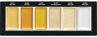 Kuretake GANSAI TAMBI Acuarela Estrellada, Perla, GEM 6 Colores Triple Pack, Oro, Plata, mica, Creamy-Smooth, Artesanía, Calidad Profesional de Tinta de Pigmento para Artistas y Artesanía, Certificado AP, - Arteztik
