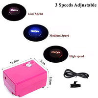 Pinkiou juego de maquillaje con aerógrafo, pequeño, con compresor, kit para uñas con aerógrafo con aguja de 0.4 mm - Arteztik
