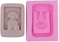 Moldes de silicona 3D para jabón de perro, moldes para velas de chocolate, pasteles, fondant, pasteles, perros, moldes - Arteztik

