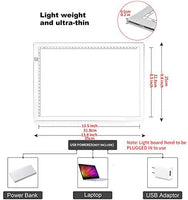 DONPODER 2G A4 caja de luz para trazado y dibujo con marco resistente Duarable, almohadilla de luz regulable para pintura de diamante, cuadro de luz, cuadro de luz para dibujar animación Stencilling - Arteztik
