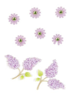 Jolee de Scrapbooking Embellishment Boutique, luz púrpura Margaritas y lilas - Arteztik
