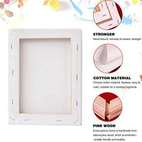 Ozazuco - Lienzo para pintura, 3.9 x 3.9 in, 5 unidades, lienzo blanco en blanco, 100 % algodón, imprimado, para suministros de arte para acrílicos, pintura al óleo, decoración de pared - Arteztik

