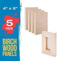 U.S. Art Supply - Tableros de madera de abedul para paneles de pintura de 18.0 x 24.0 in, cuna de 0.7 in de profundidad (paquete de 2) - Lienzo de pared de madera para artistas - Pintura para manualidades mixtas, acrílico, aceite, acuarela, encáustico - Arteztik
