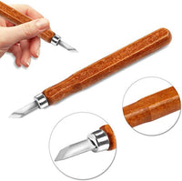 Juego de 20 cuchillos de talla de madera para tallar a mano y para principiantes - Arteztik
