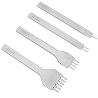 Suwimut - Juego de 26 herramientas de costura de cuero, herramientas de bricolaje de cuero con agujero de 0.157 in, punzón de punta, hilo encerado y agujas de costura de ojo grande para trabajo de cuero, manualidades, proyectos - Arteztik
