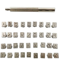 TIHOOD Juego de sellos con letras mayúsculas y números, 0.236 in, 0.256 in - 36 piezas - Arteztik
