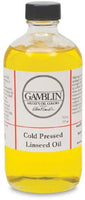 Gamblin prensado en frío 8 oz de aceite de linaza - Arteztik
