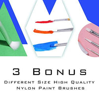 TBC The Best Crafts Juego de pintura acrílica de 60 colores (0.7 fl oz x 60) para artistas profesionales, adultos. Pintura de roca, pintura de arcilla, lienzo, pintura de tela, suministros de artes y manualidades y artículos esenciales de arte escolar par - Arteztik
