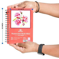 30 hojas 9 x 12 papel acuarela (140lb/300gsm) plegable sobre diseño frío prensa acuarela Pad - Arteztik
